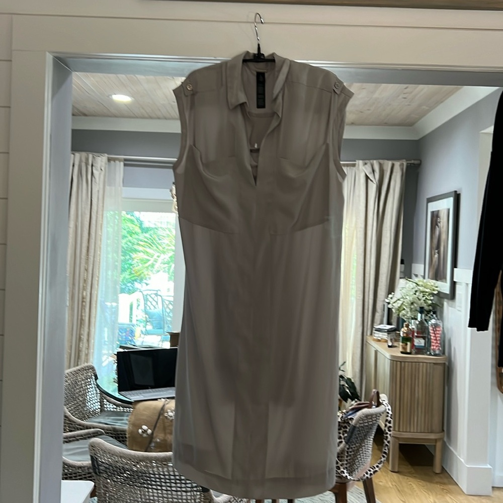 Chicos two piece dolly dress and cotton knit slip